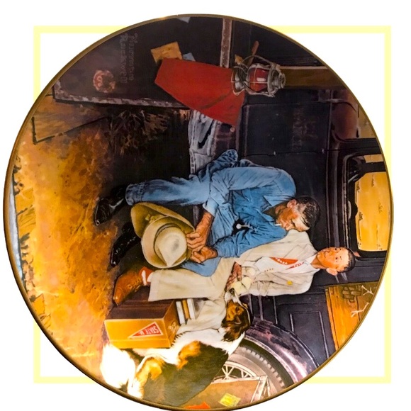 GORHAM Norman Rockwell Collectible Plate “Breaking Home Ties” NWT - Picture 2 of 7